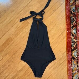 Stylish Black Kids One Piece Swimsuit